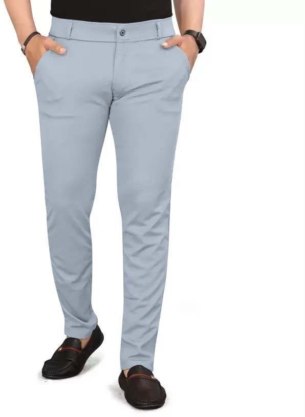 bidatsh trend Men Regular Fit Multicolor Lycra Blend Trousers-picture-12