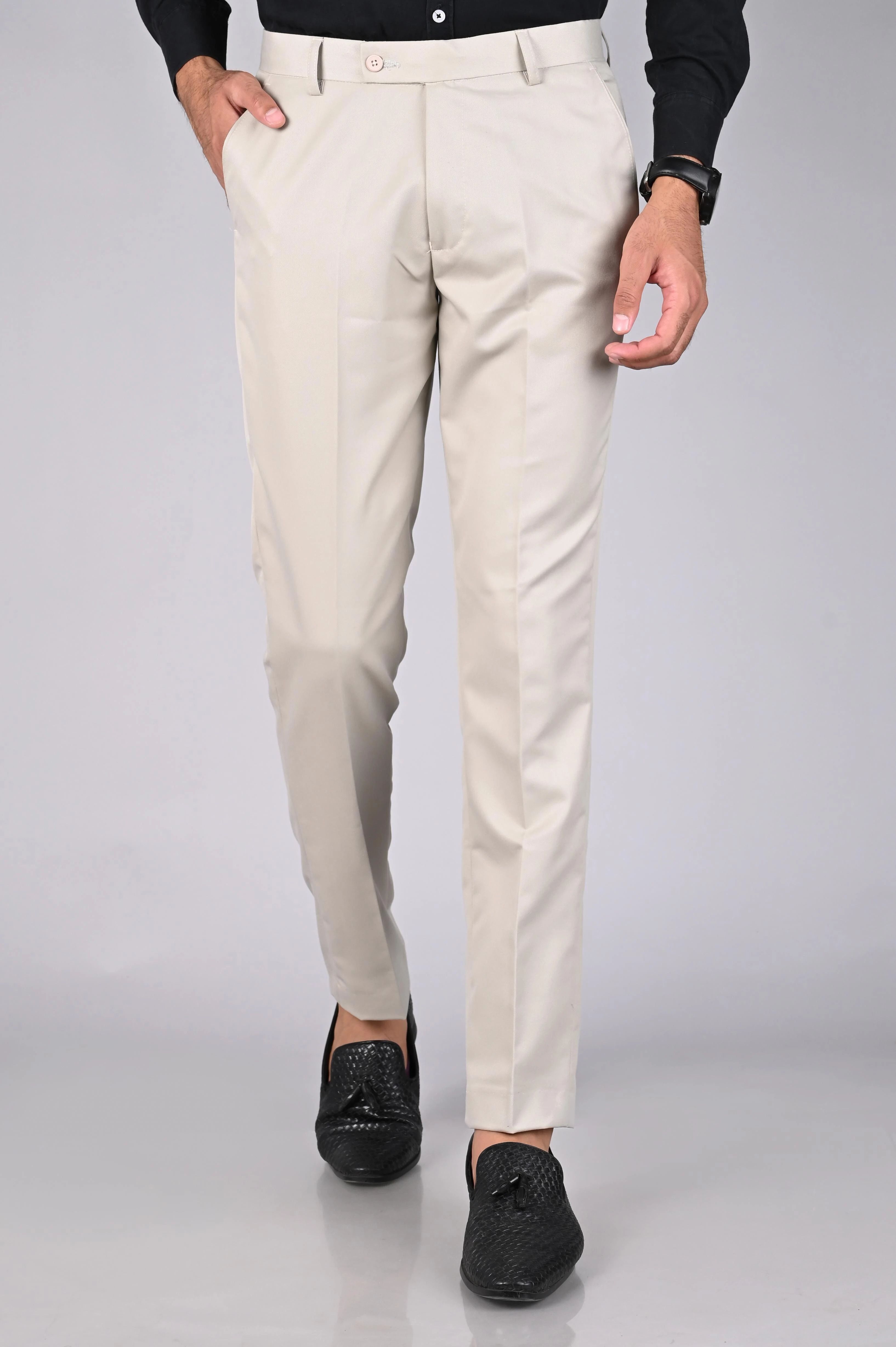 mancrew Men Regular Fit Beige Cotton Blend Trousers-picture-30