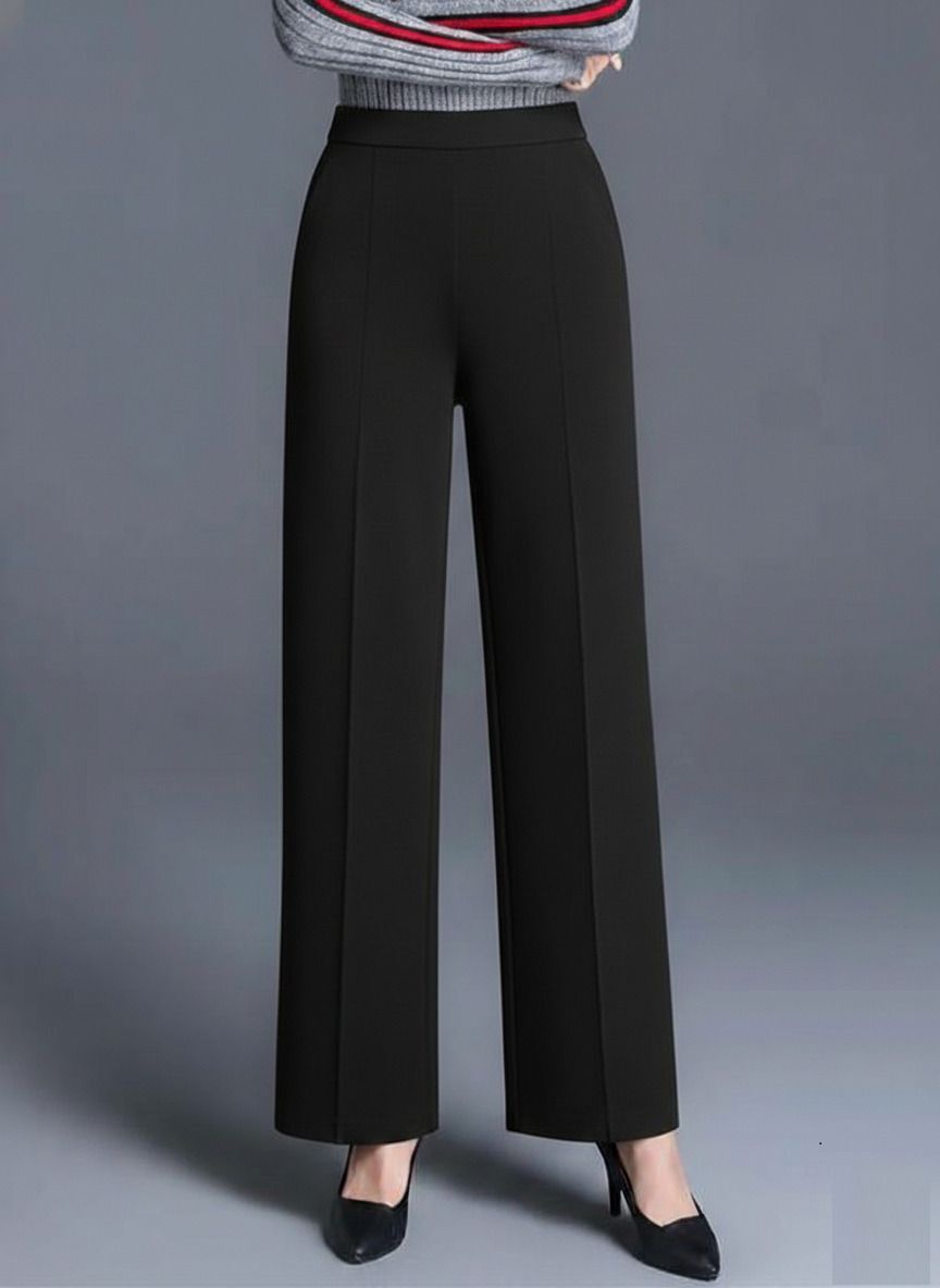 kottin creation Pack of 2 Women Regular Fit Black Lycra Blend Trousers-picture-10