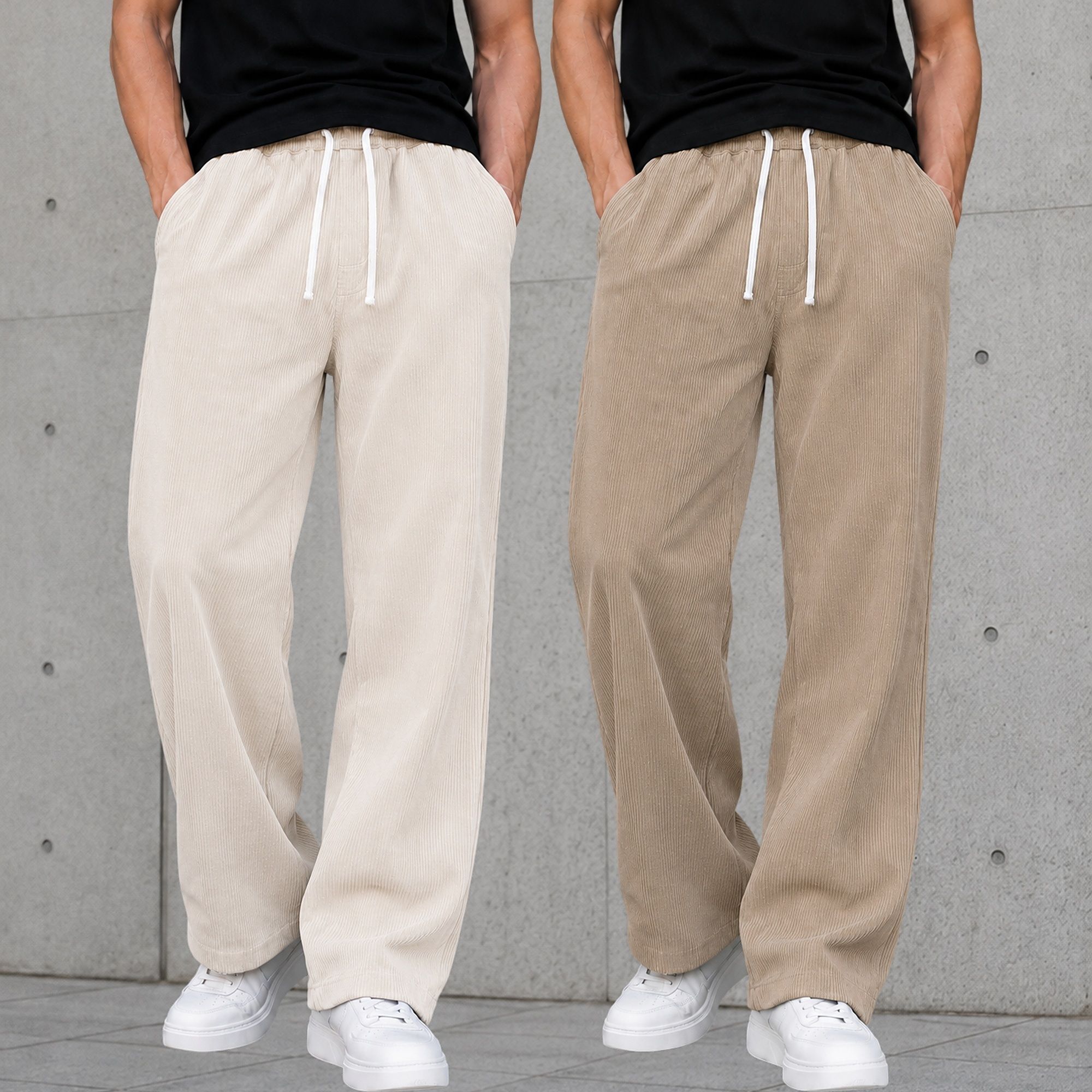 metronaut Relaxed Men Multicolor Cotton Blend Trousers-picture-20