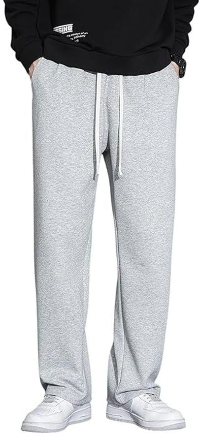 sfula Men Regular Fit, Loose Fit Grey Cotton Blend Trousers-picture-19