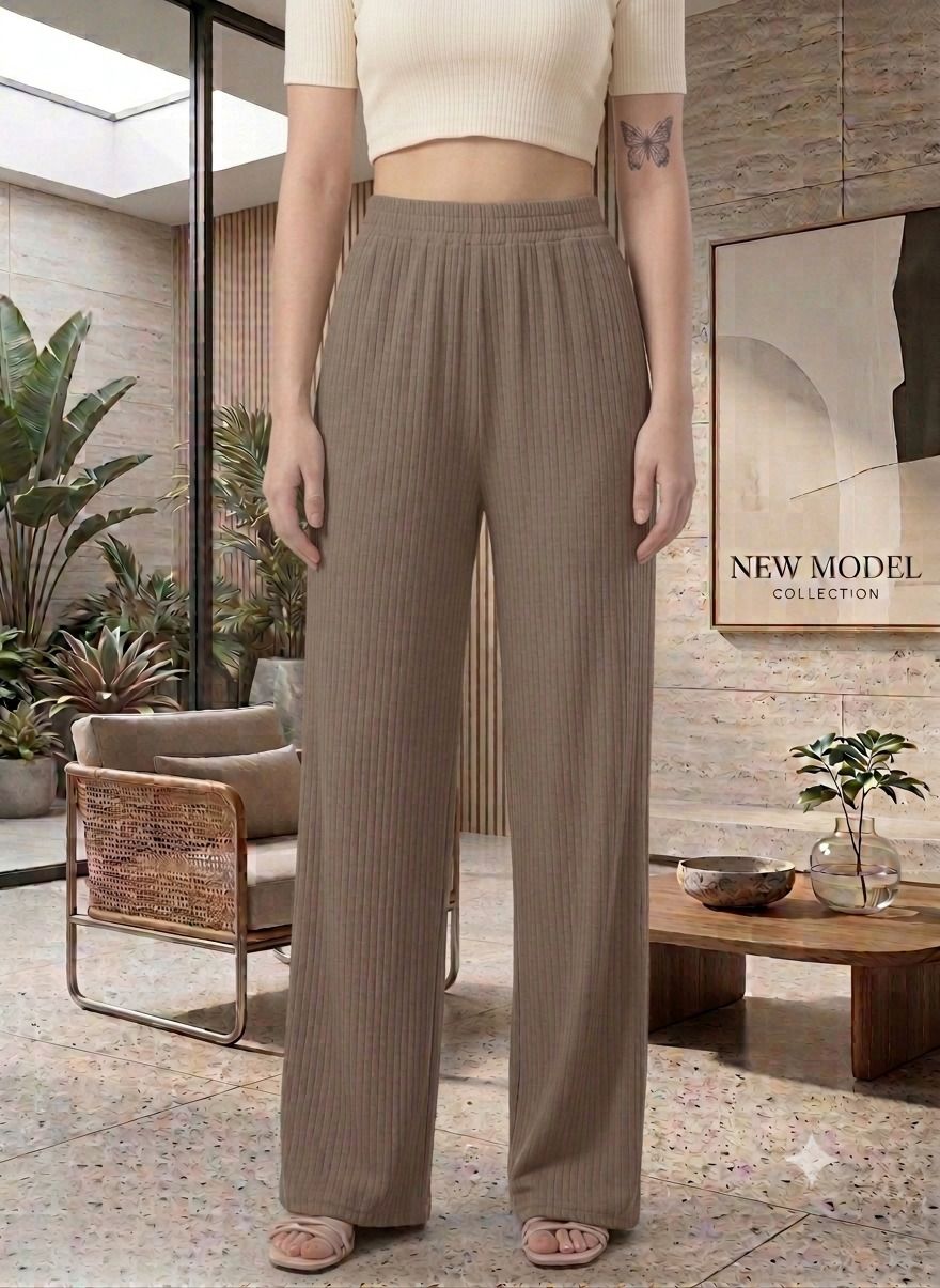 soham Women Relaxed Brown Viscose Rayon Trousers-picture-33