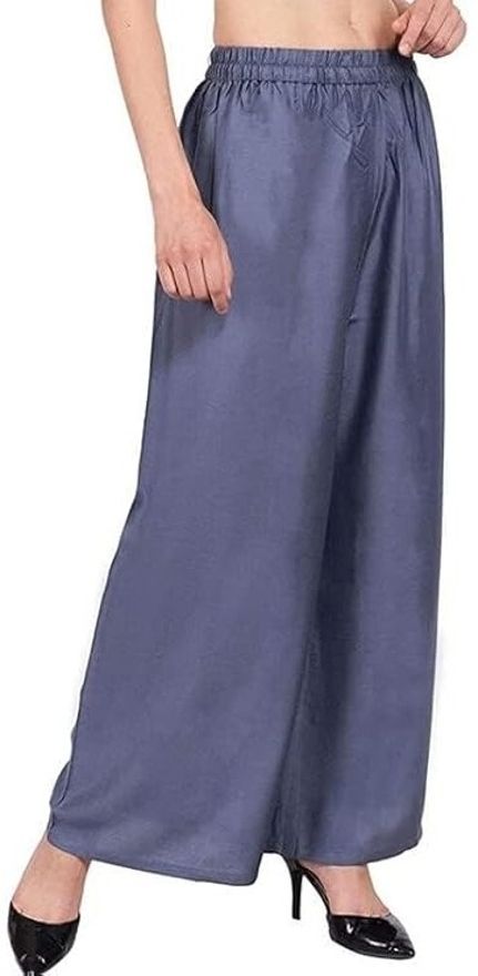 acd Women Comfort Fit Grey Viscose Rayon Trousers-picture-34