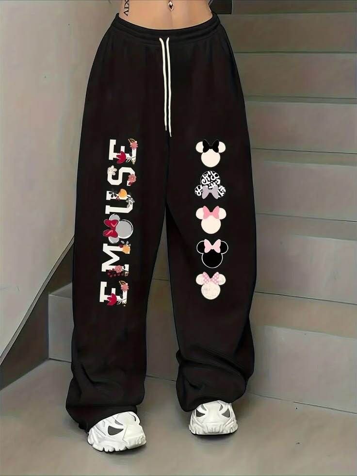 Women Relaxed Black Cotton Blend Trousers-image-21