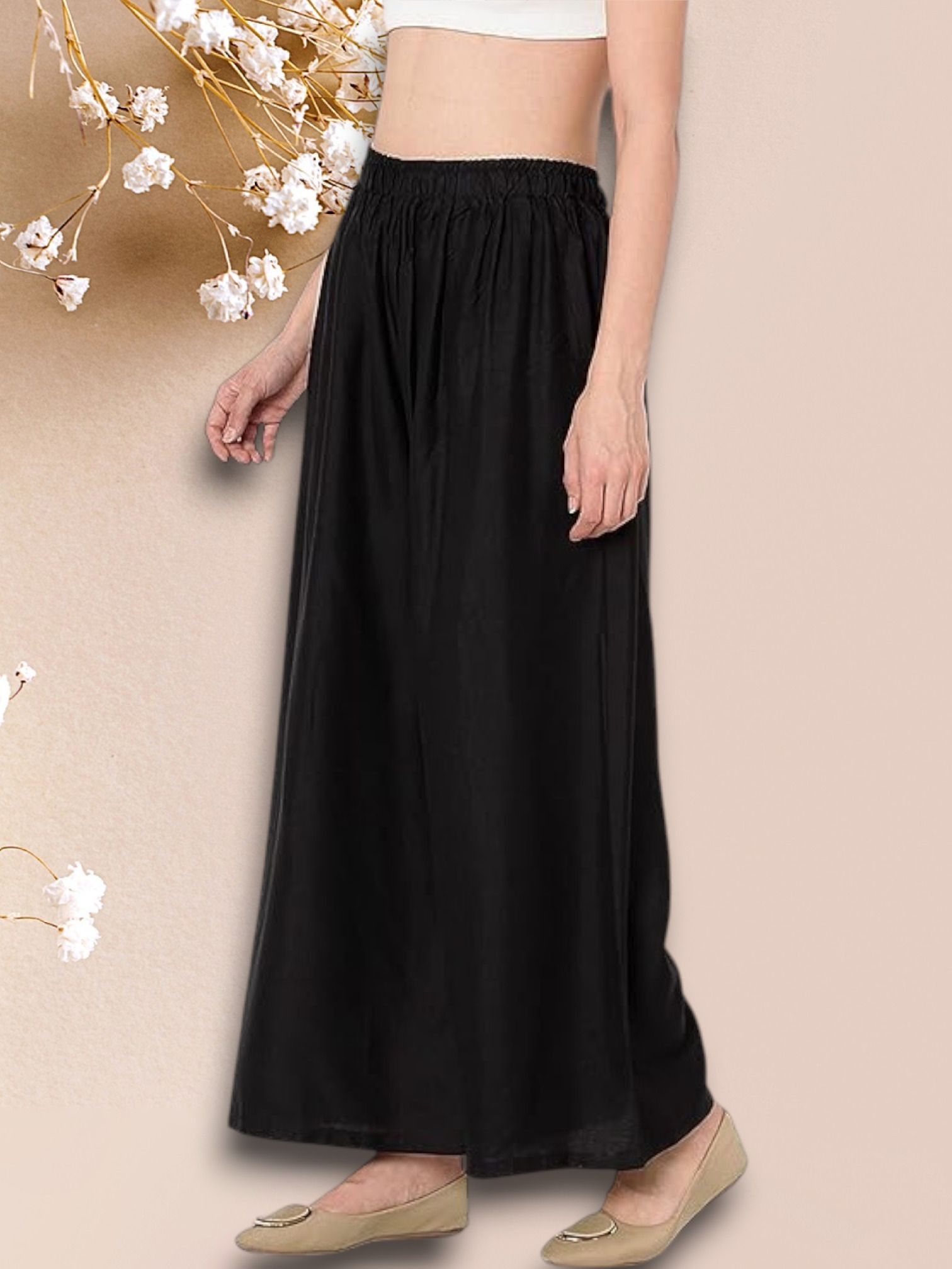acd Women Comfort Fit Black Viscose Rayon Trousers-picture-21