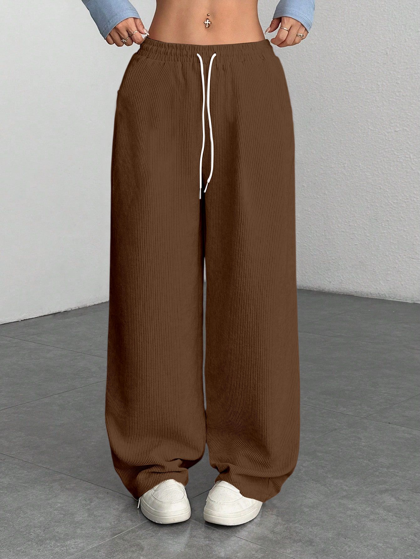 Women Regular Fit Brown Viscose Rayon Trousers-image-19