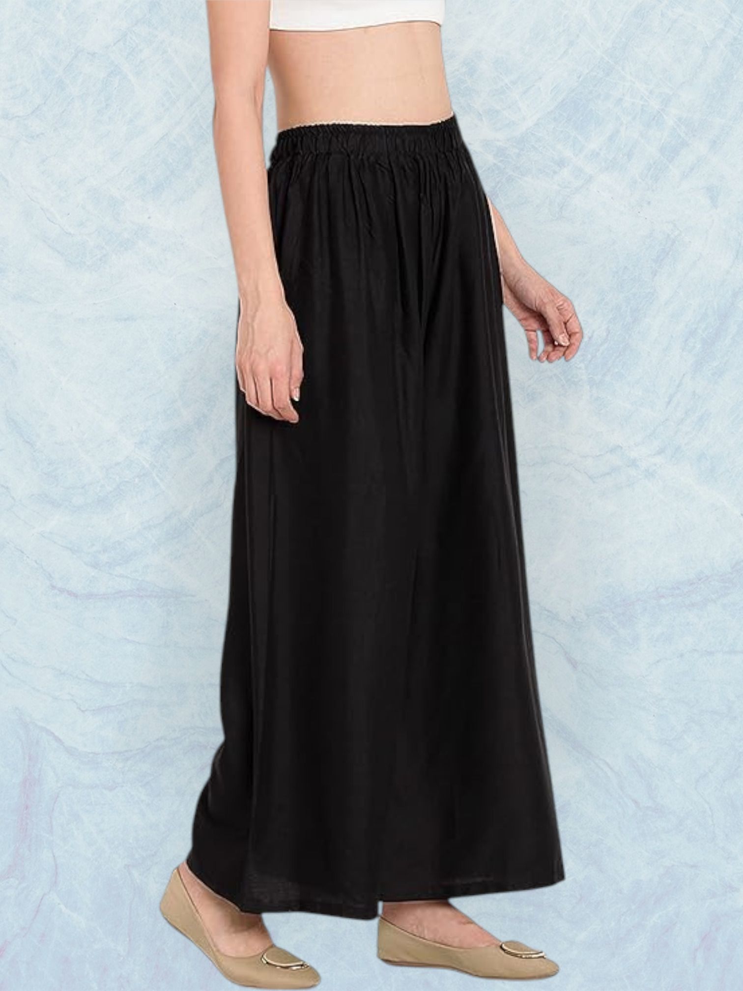 acd Women Comfort Fit Black Viscose Rayon Trousers-picture-46