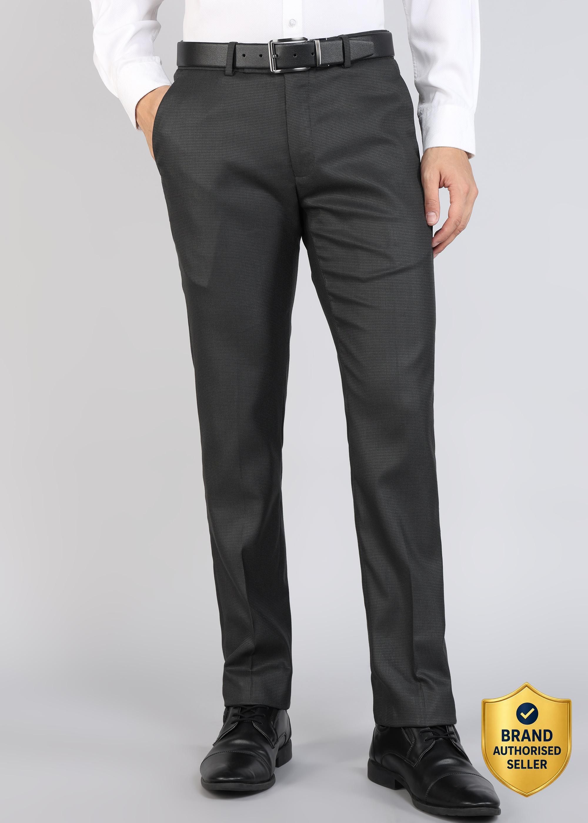 killer Men Slim Fit Black Cotton Blend Trousers-picture-39