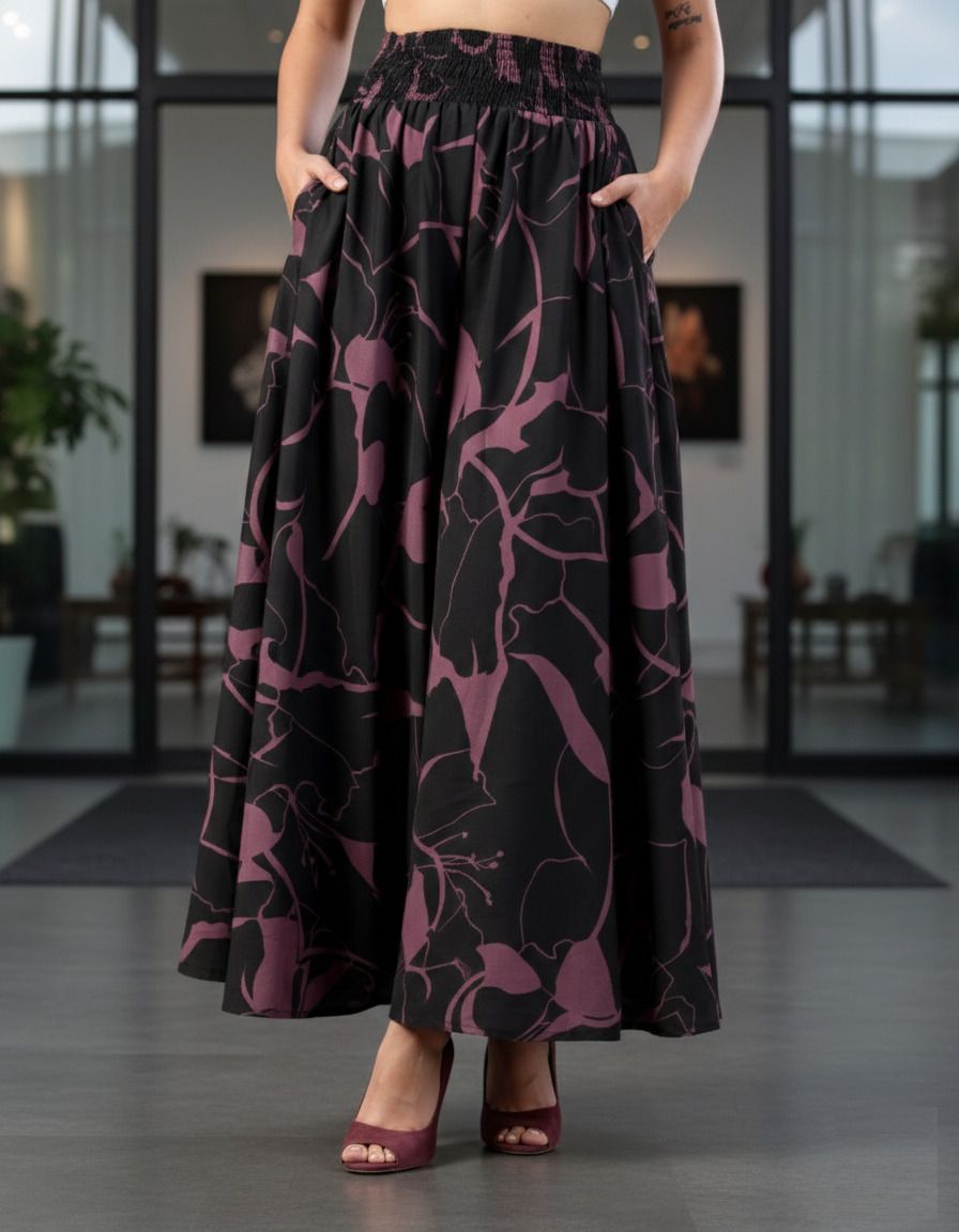 Women Loose Fit Multicolor Viscose Rayon Trousers-image-7