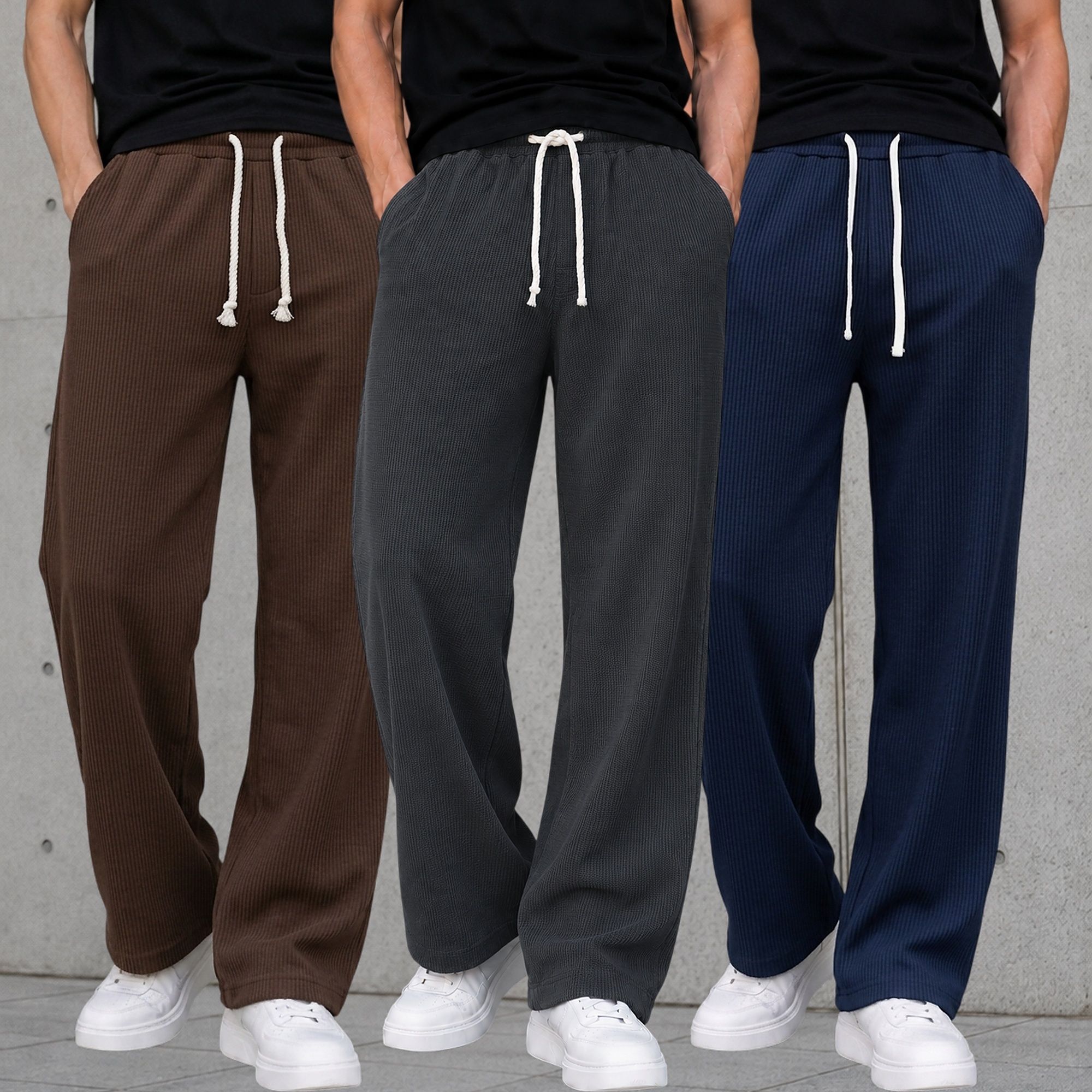 metronaut Relaxed Men Multicolor Cotton Blend Trousers-picture-15