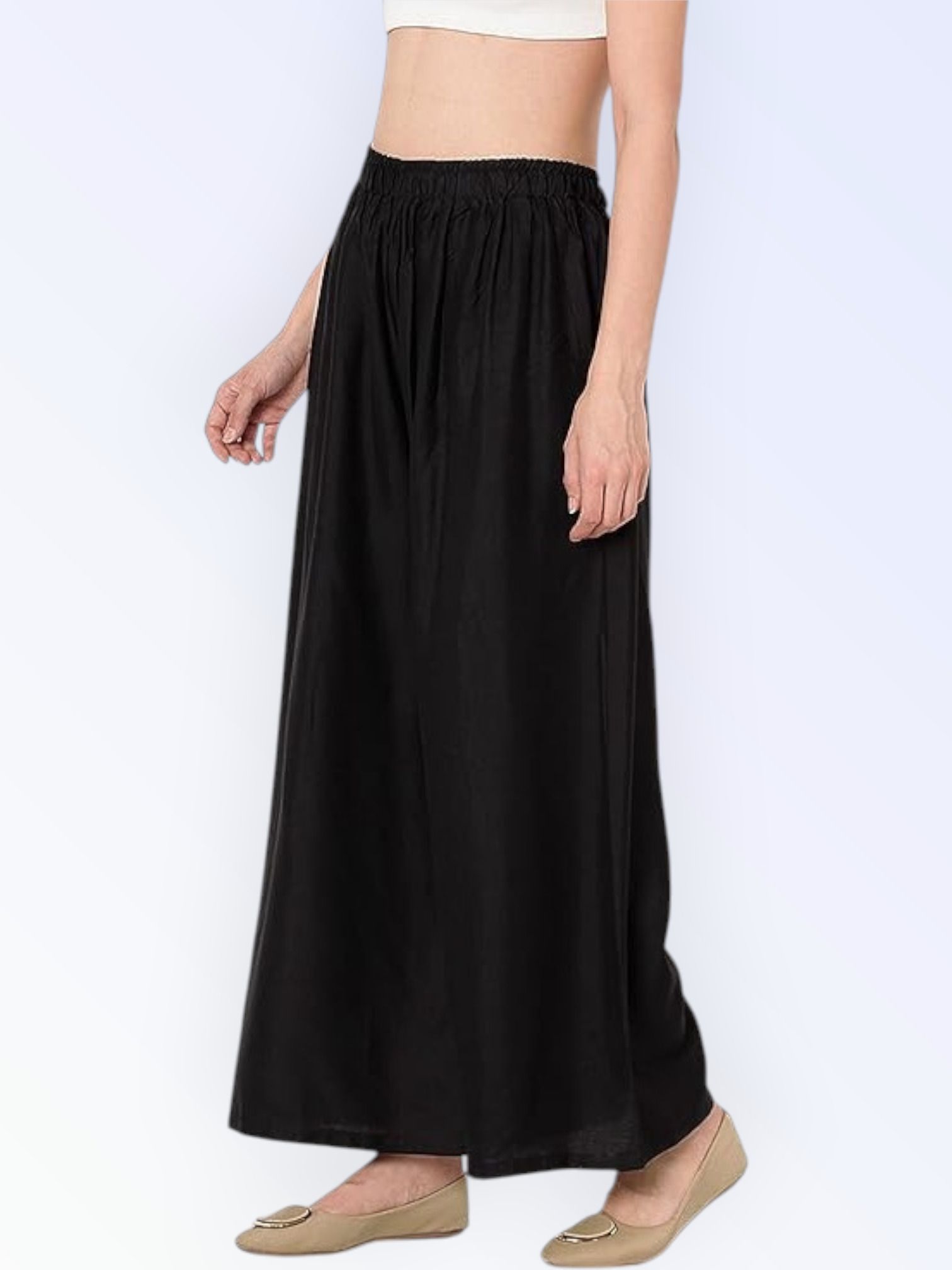 acd Women Comfort Fit Black Viscose Rayon Trousers-picture-40