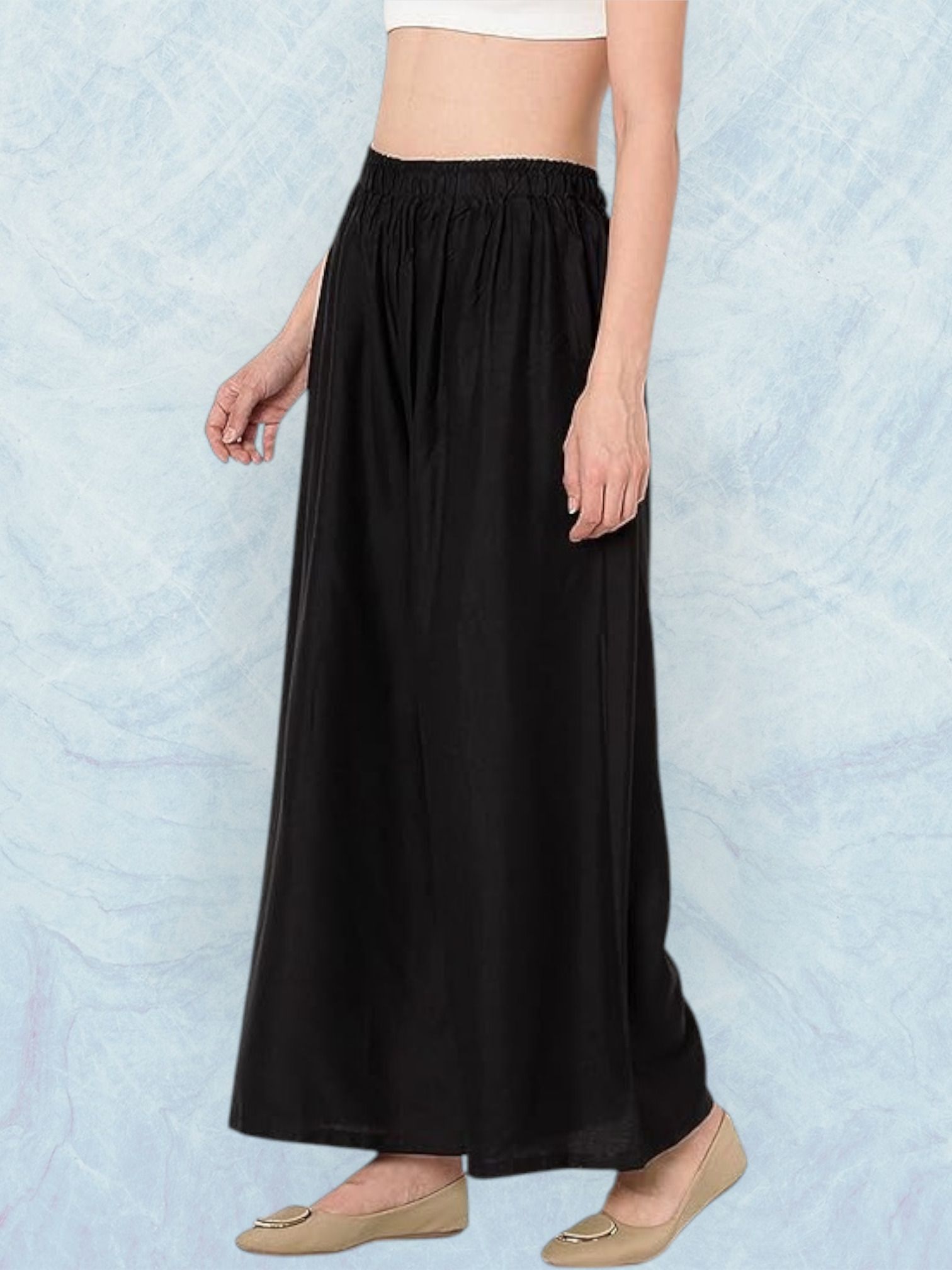 acd Women Comfort Fit Black Viscose Rayon Trousers-picture-49