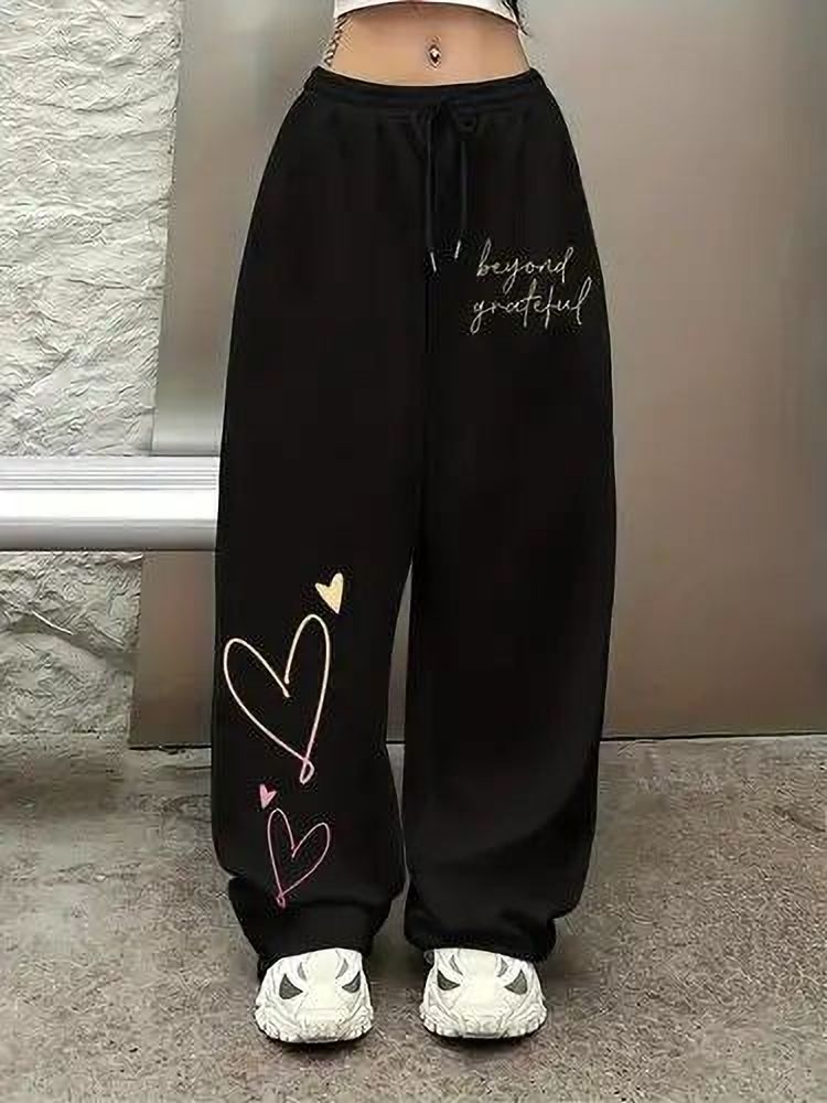 canversmartco Women Printed Black Track Pants-picture-44