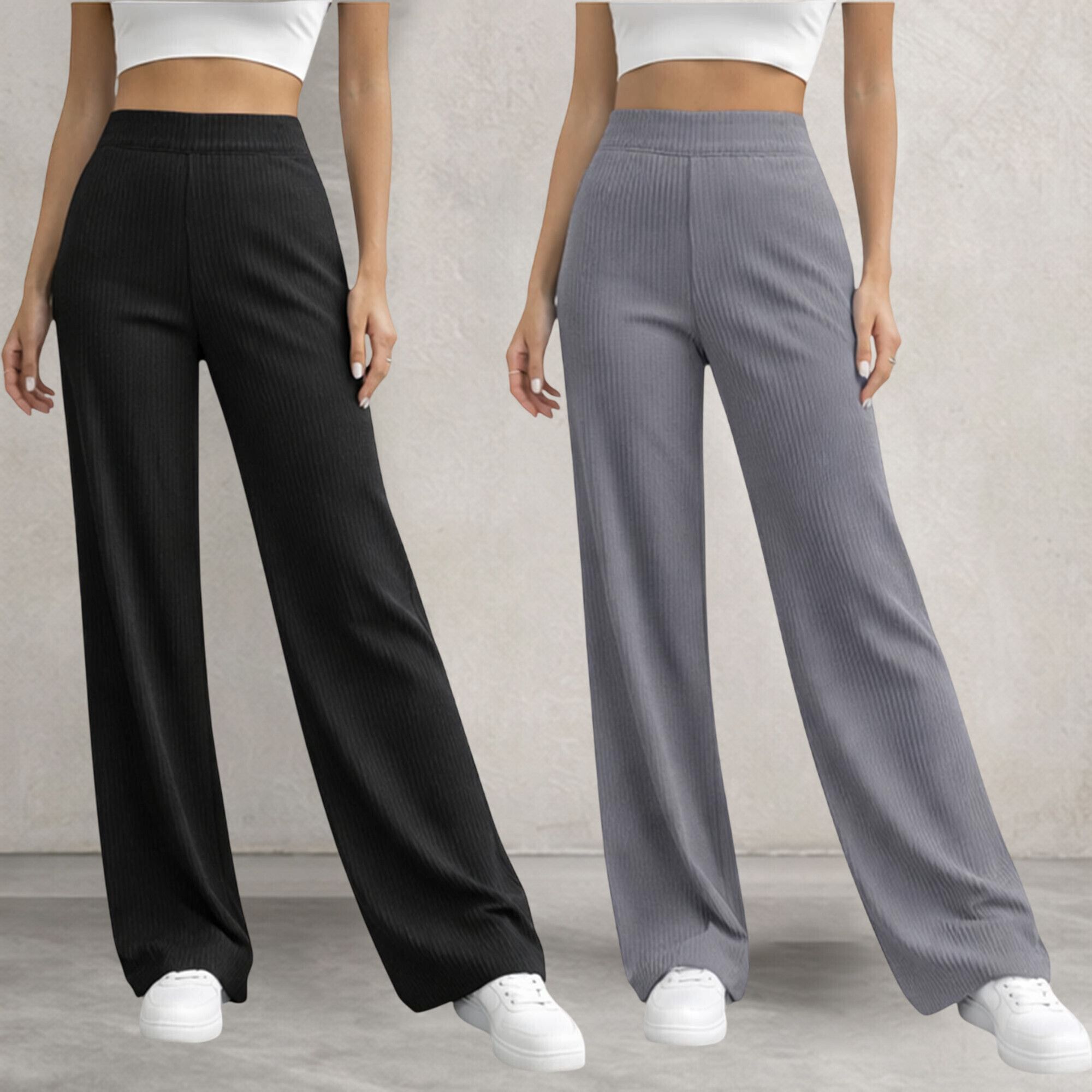 Relaxed Women Multicolor Cotton Blend Trousers