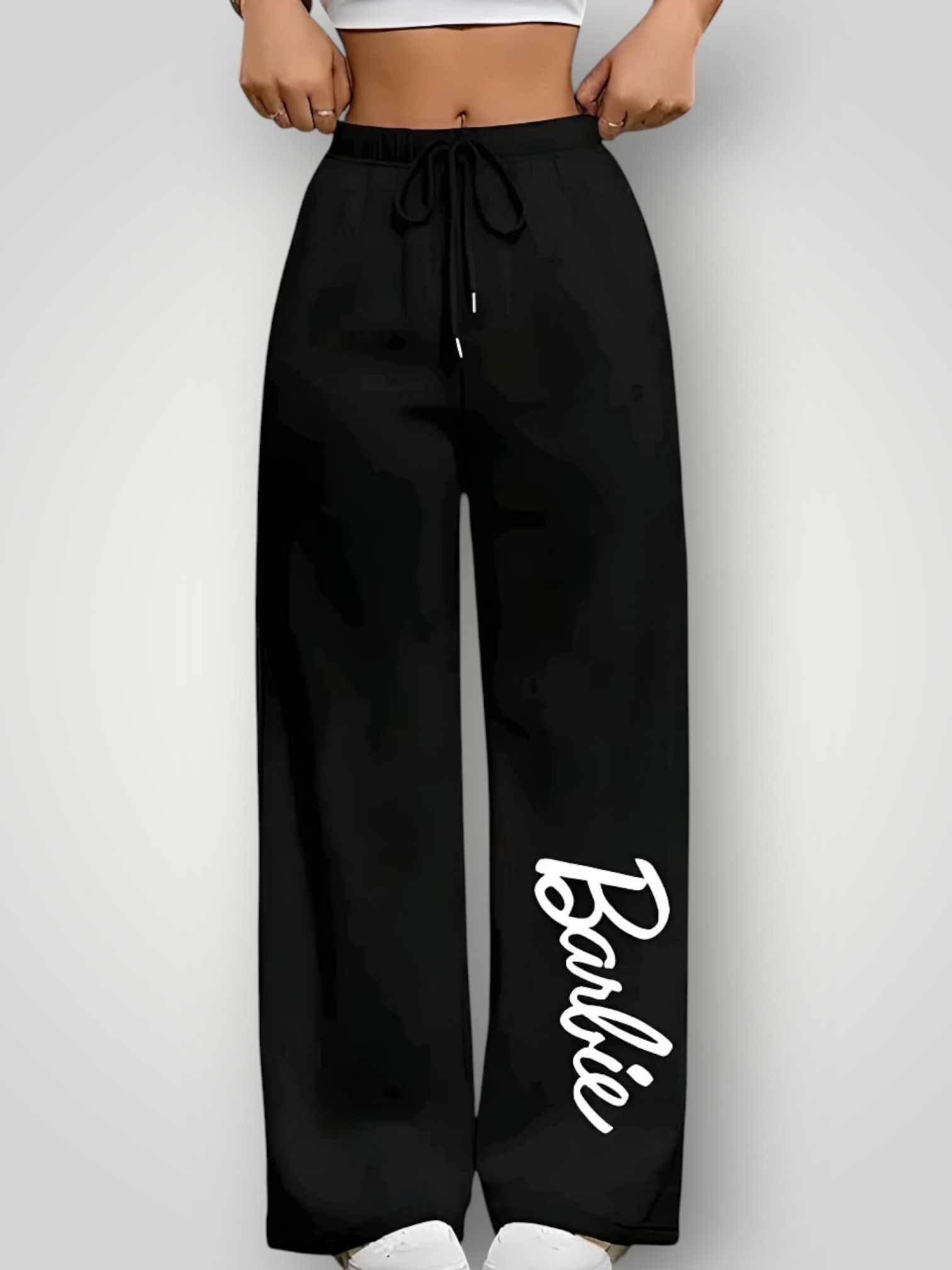 canversmartco Women Printed Black Track Pants-picture-24