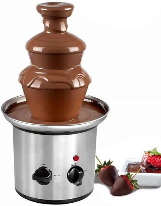 2 Tier and Durable Stainless Steel 170 watts Electric Chocolate Fountain Chocolate Fountain Maker