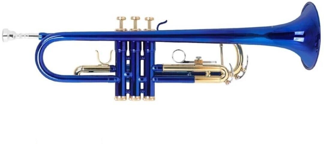 rmze Professional Trum-272 Blue Gold Bb Trumpet Set RMGT-655 Blue Gold Bb Trumpet-picture-22