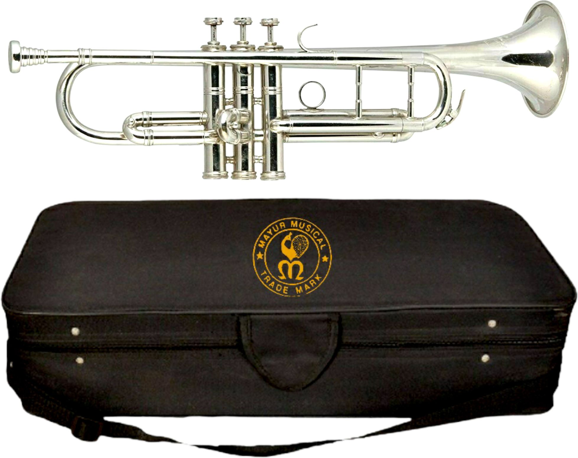 Superior Quality Trumpet Brass with Hard Case Bag and Mouthpiece Bb Trumpet-image-39