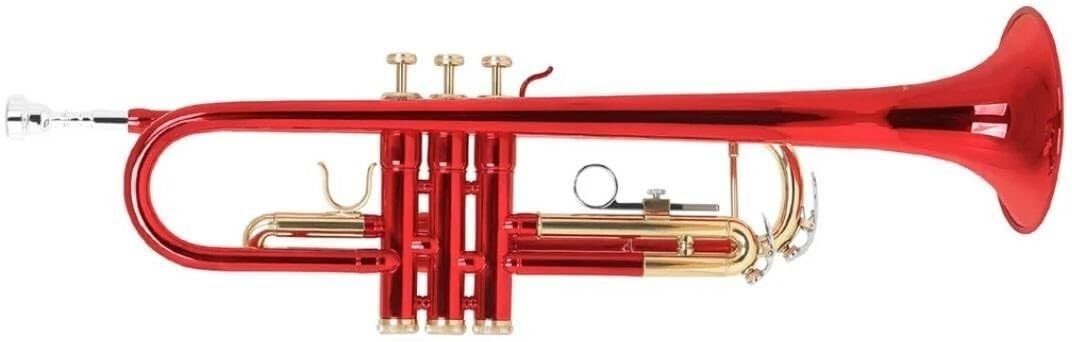 rmze Professional Bb Trumpet Set – RED TRUMPET-241 with Hard Case, 7C Mouthpiece & Valve Oil – Musical Instrument Bb Trumpet-picture-19