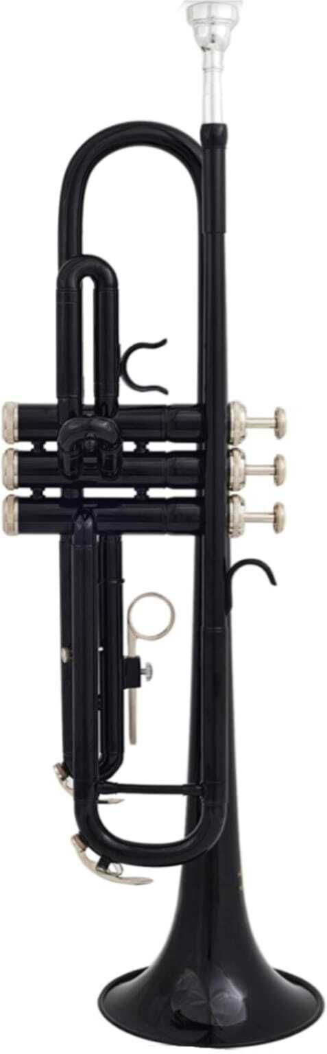 Professional TRU-40 Black Bb Trumpet for Beginneror Advanced-Musical instrument - Trumpet for Beginner or Advanced Player with Hardcase, 7C Mouthpiece, Oil. Bb Trumpet-image-42