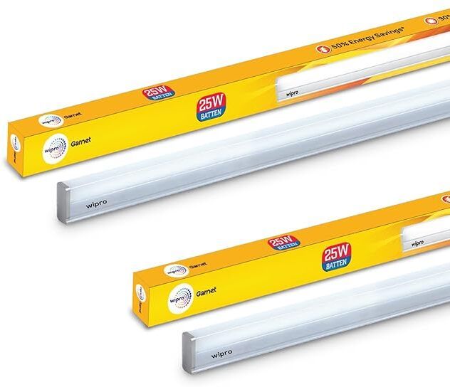 Garnet 25W LED Batten | Cool Day Light (6500K) Pack of 2 25 W 114 cm Tube Light-image-31