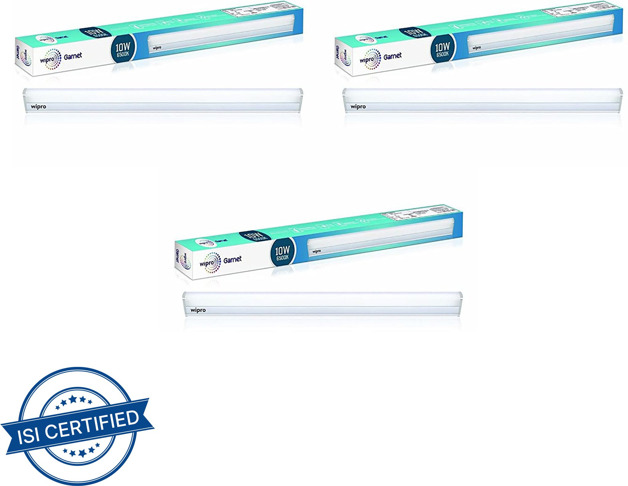 10 Watt LED tubelight Batten (Color-White/6500K,Size: 2 feet)- Pack of 3 10 W 53.6 cm Tube Light-image-40