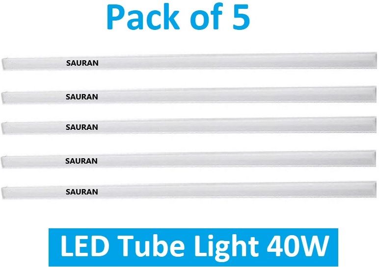 sauran Pack of 5 Pure White LED Tube Light 40W LTL11.3 (With 1 Yr Warranty) 40 W 6 cm Tube Light-picture-26