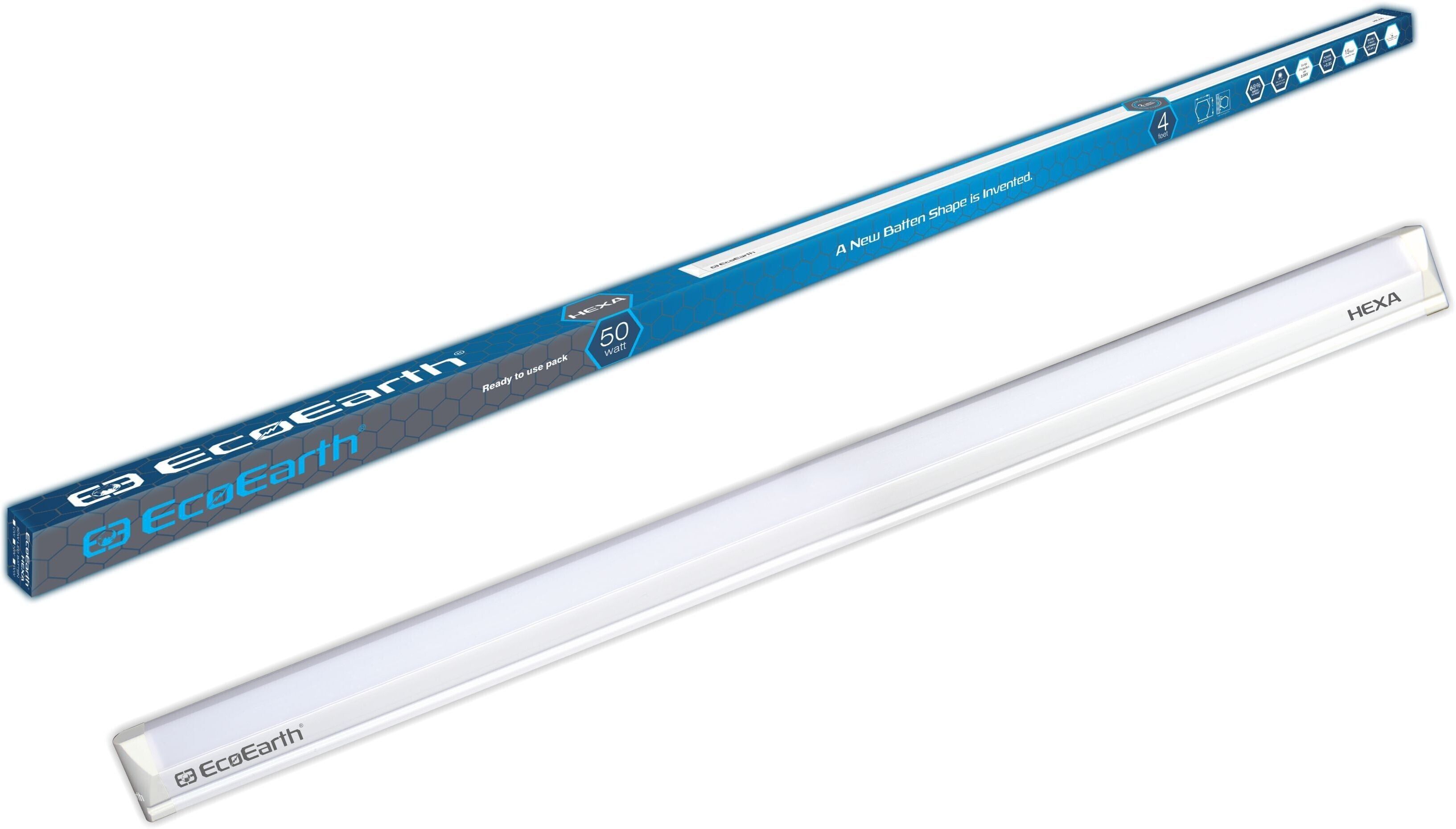 Hexa Led Wall Batten Tube light |50W| Cool White |Pack of 1 50 W 62 cm Tube Light-image-48