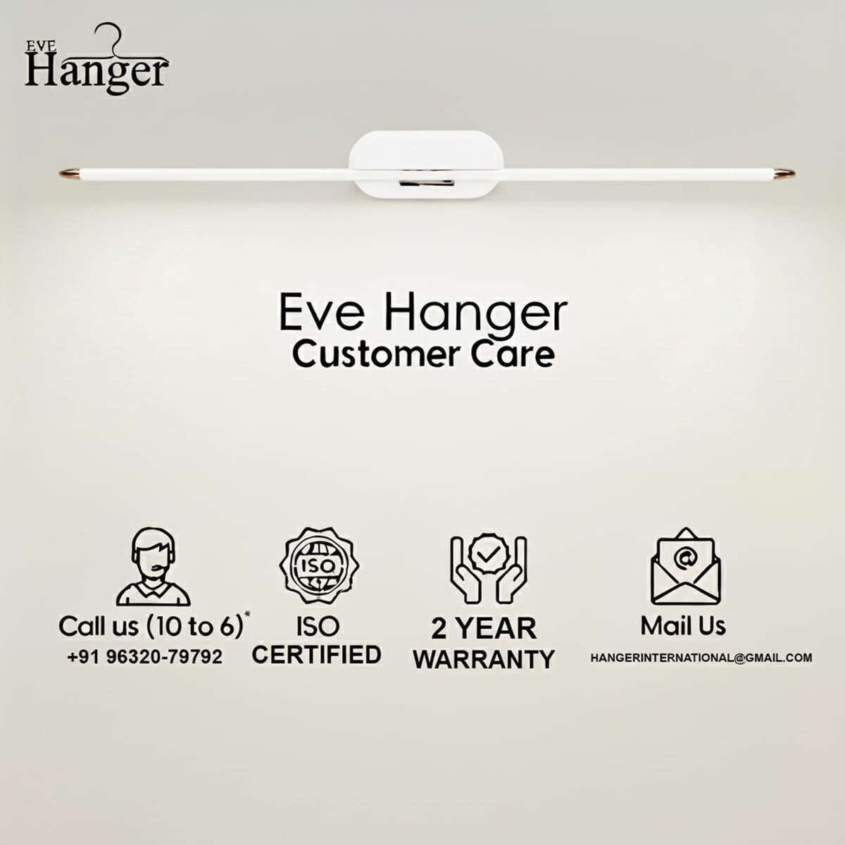 eve hanger 6W LED Mirror Light for Bathroom, Premium Vanity Wall Lamp 6 W 50 cm Tube Light-picture-31