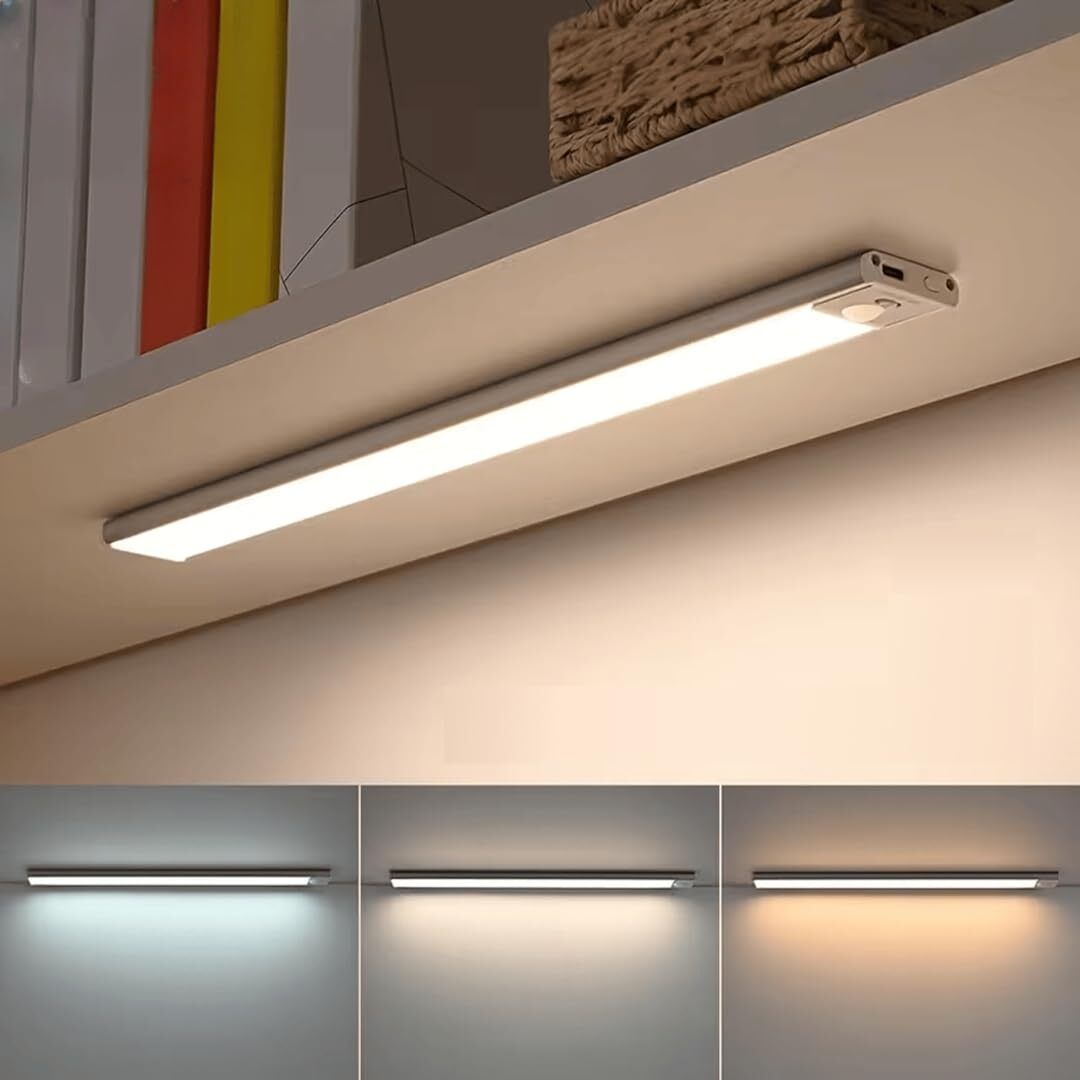 20cm Rechargeable Motion Sensor LED Closet Light Wireless Under Cabinet Light Night Lamp-image-32