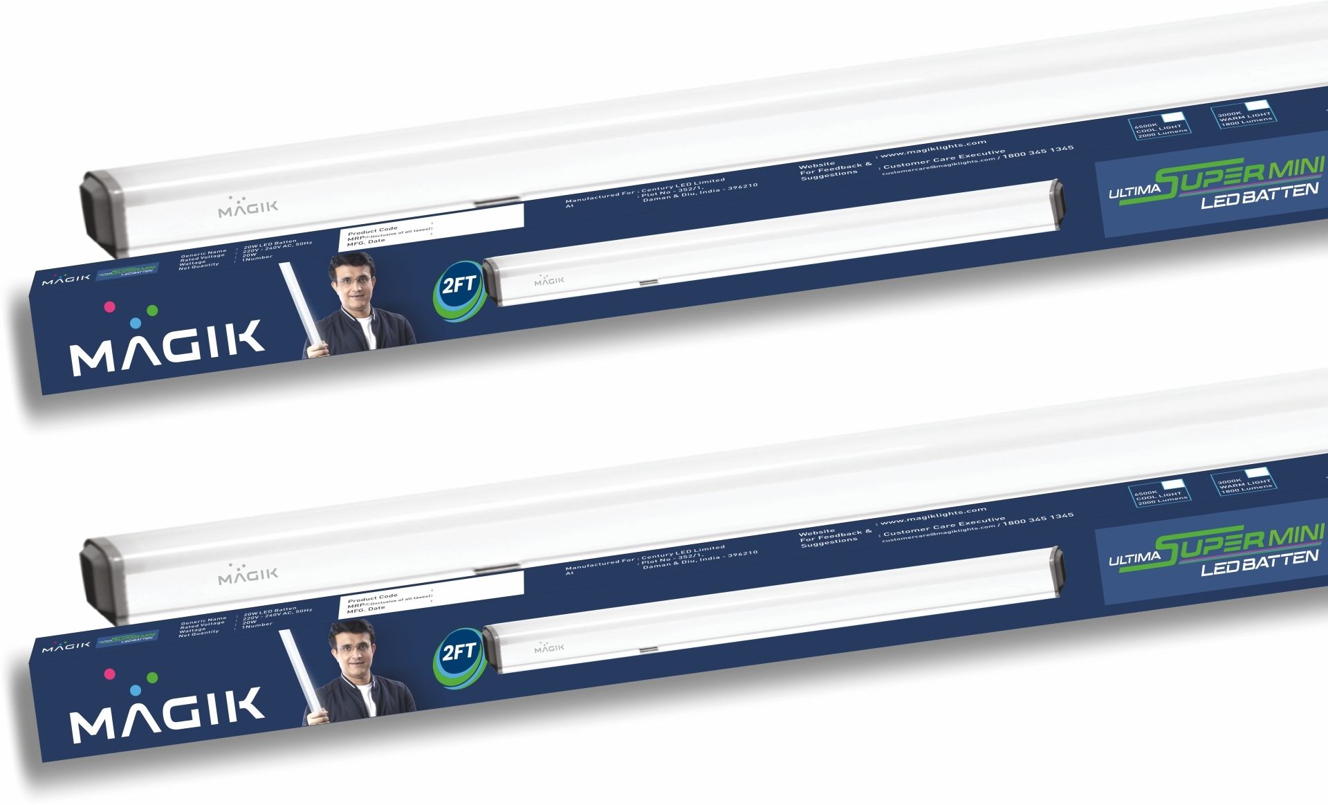 Ultima Super Mini LED 2ft Warm White Tube Light 20 W 60 cm Tube Light-image-30