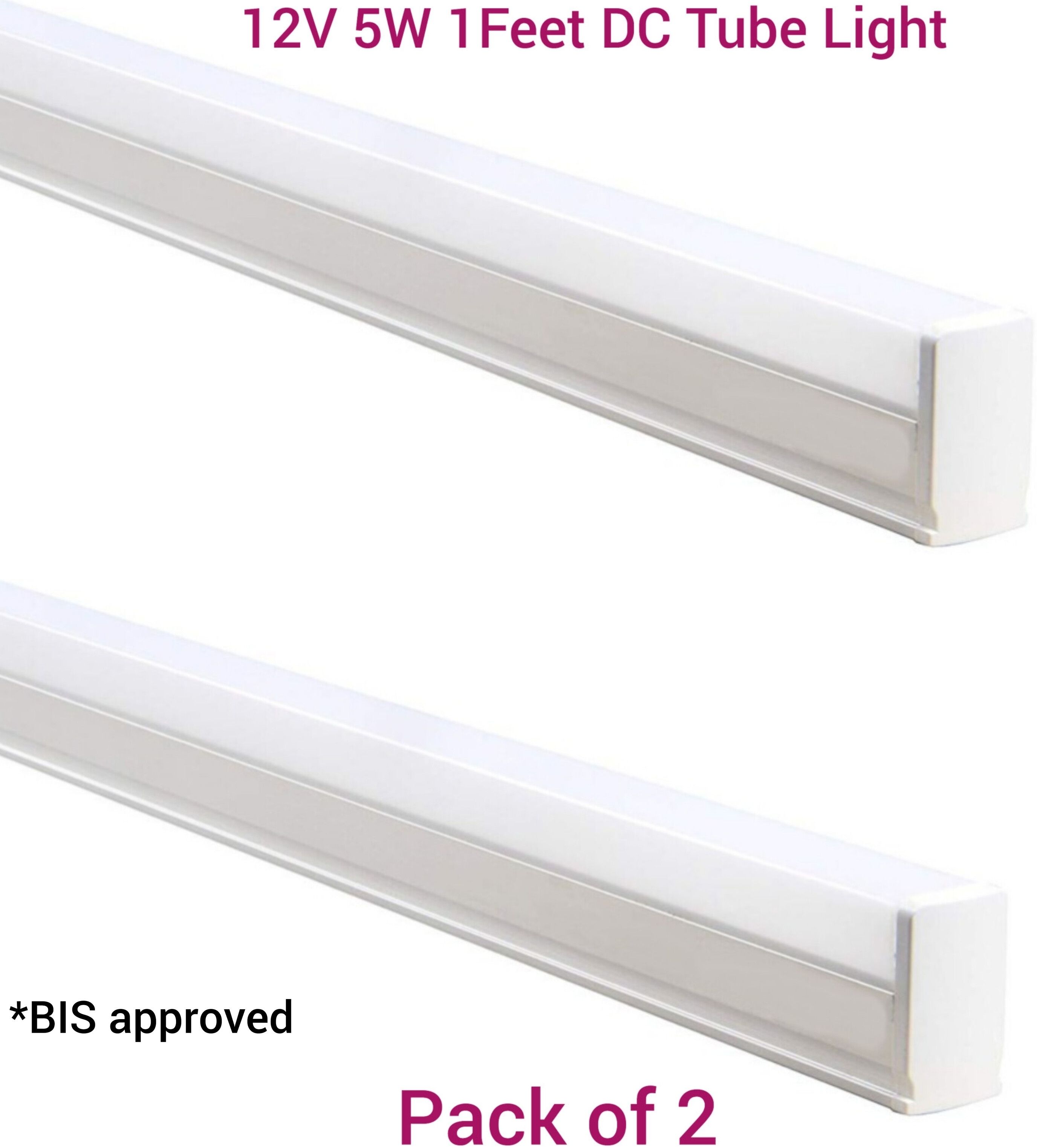 5 WATT 12 VOLT DC LED TUBELIGHT PACK OF 2 5 W 8 cm Tube Light-image-5