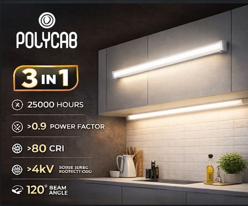 Intenso 3-in-1 CCT LED Batten (4 Ft) |Color Changing Switch, Ultra Slim, 120° 20 W 113 cm Tube Light-image-23