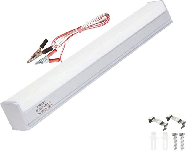 Ambert 12V DC LED Tube Light Solar & Battery Compatible (Home, RV, Outdoor) 6 W 28 cm Tube Light