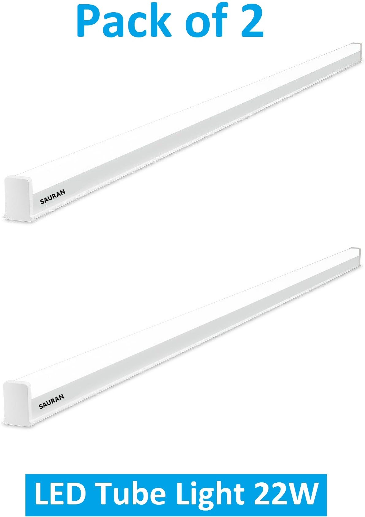 Pack of 2 Pure White LED Tube Light 22W LTL5.2 (With 1 Yr Warranty) 22 W 6 cm Tube Light-image-21