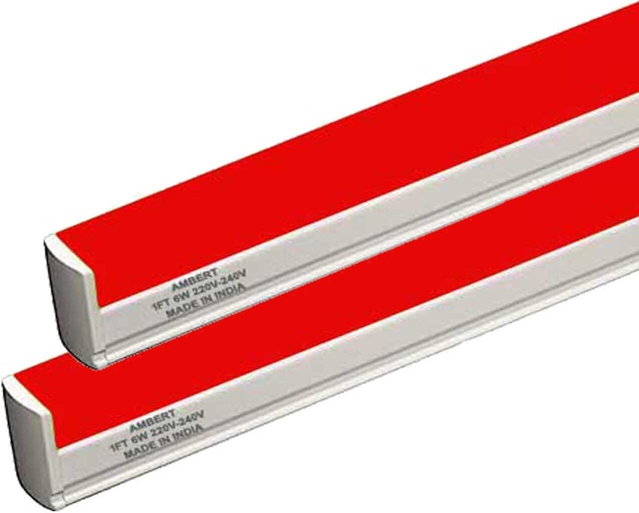 Led T5 1Ft Red Color 6 Watt Pack Of 2 6 W 28 cm Tube Light