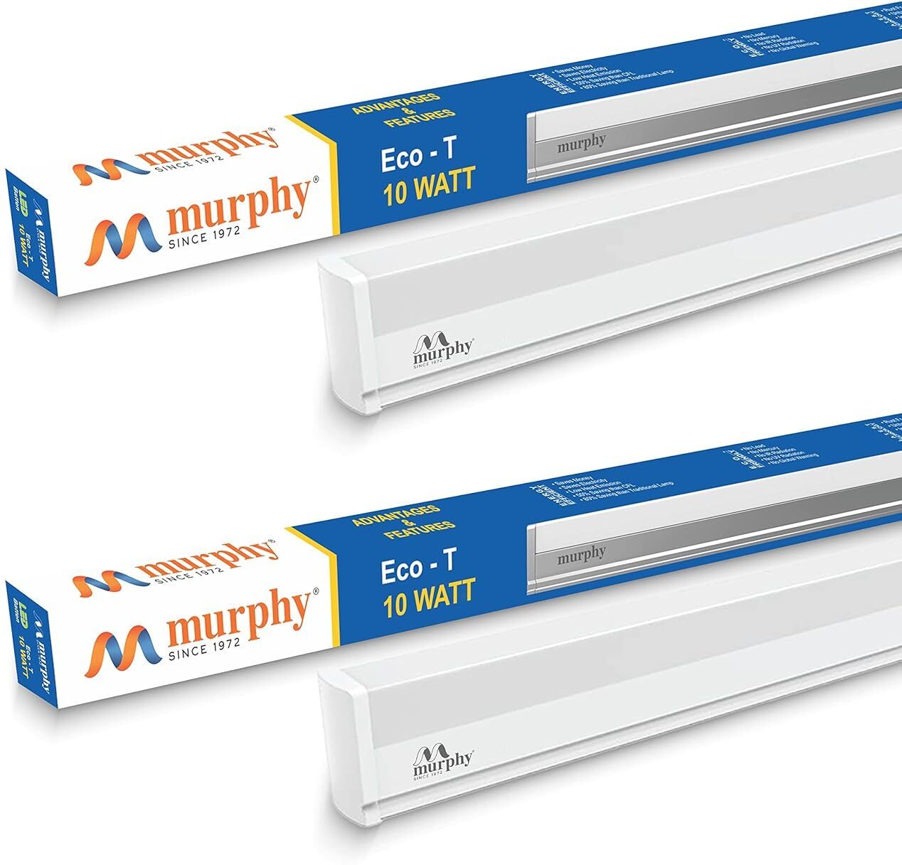 Led Tubelight 2 Feet 10W, Cool White Pack of 2 10 W 60 cm Tube Light