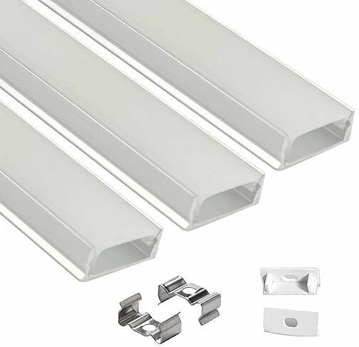 Surface 1 Meter Profile Channels Without LED Straight Linear (16x12mm) 0 W 1.6 cm Tube Light-image-45