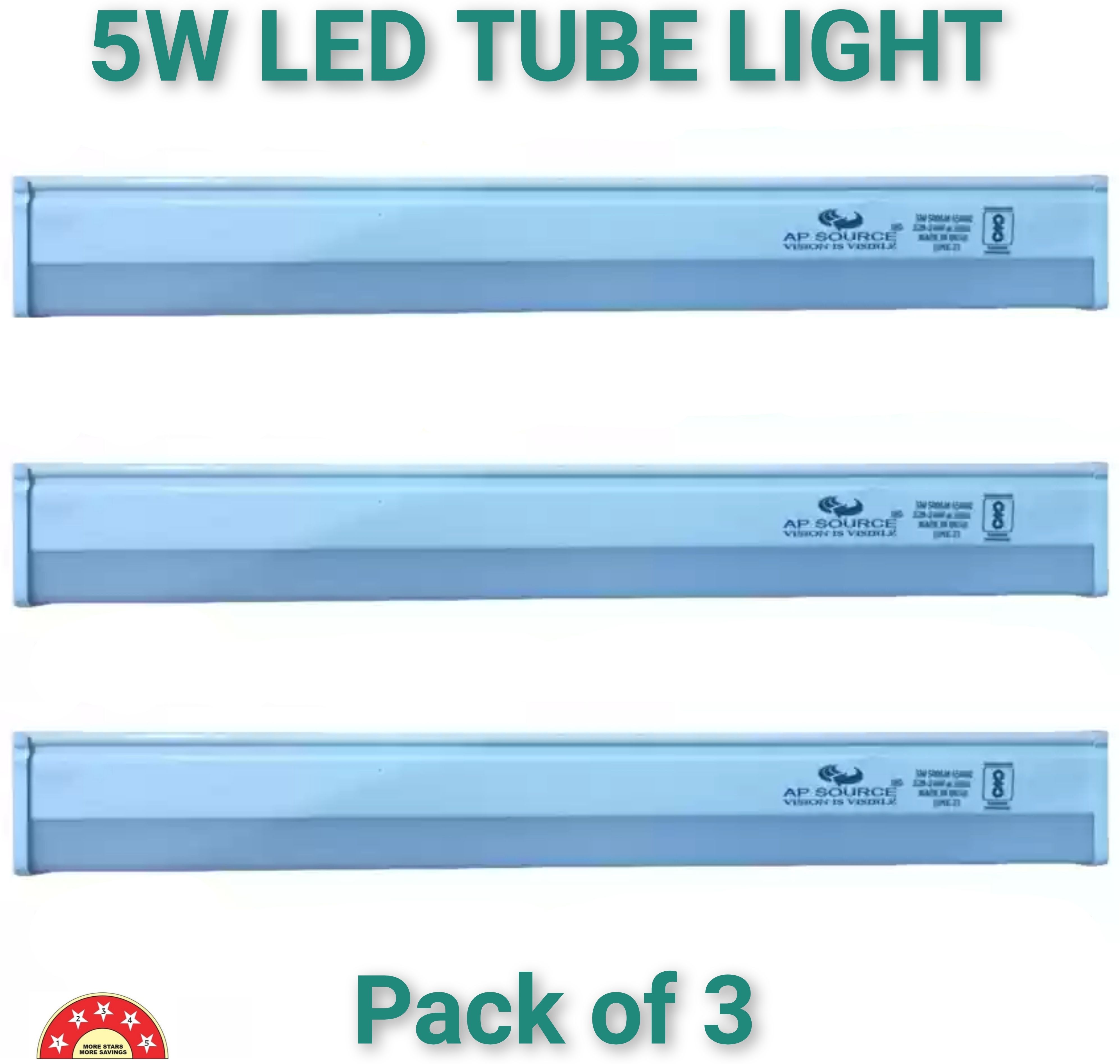 ap source 1 Ft 5 WATT LED Tube Light PACK OF 3 5 W 3 cm Tube Light-picture-1