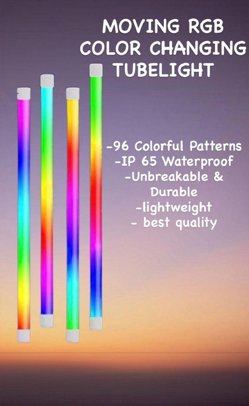 RGB LED Tube Light IP65 Waterproof | 96 Multicolor Patterns | Durable Mood Light 5 W 101.62 cm Tube Light-image-14