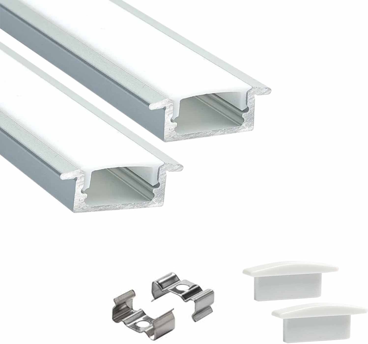 Conciled 1 Meter Profile Channels Without LED Straight Linear (16x12mm) 0 W 1.6 cm Tube Light-image-47