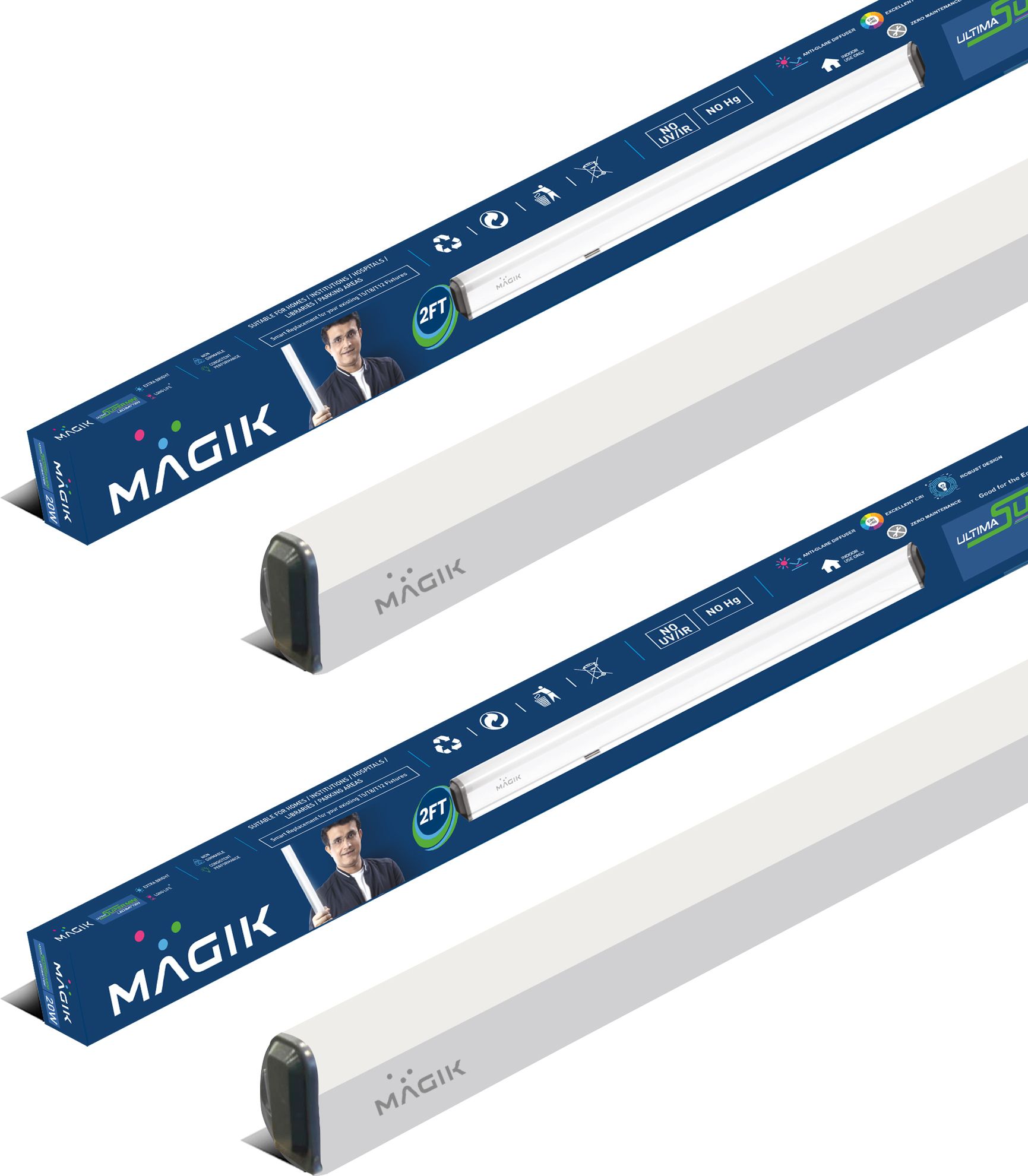 Ultima Super Mini LED 2ft Warm White Tube Light 20 W 60 cm Tube Light-image-31