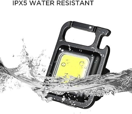 COB RECHARGABLE KEYCHAIN LIGHT LED Spot Light (Black) 0 W 5 cm Tube Light-image-27