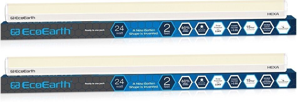 Hexa Led Wall Batten Tube light |24W| Neutral White |Pack of 2 24 W 61 cm Tube Light-image-36