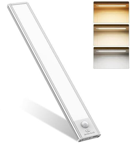 qkxc 4W Straight Linear Cabinet Light with Motion Sensor and Multicolor LEDs 4 W 10 cm Tube Light image 1