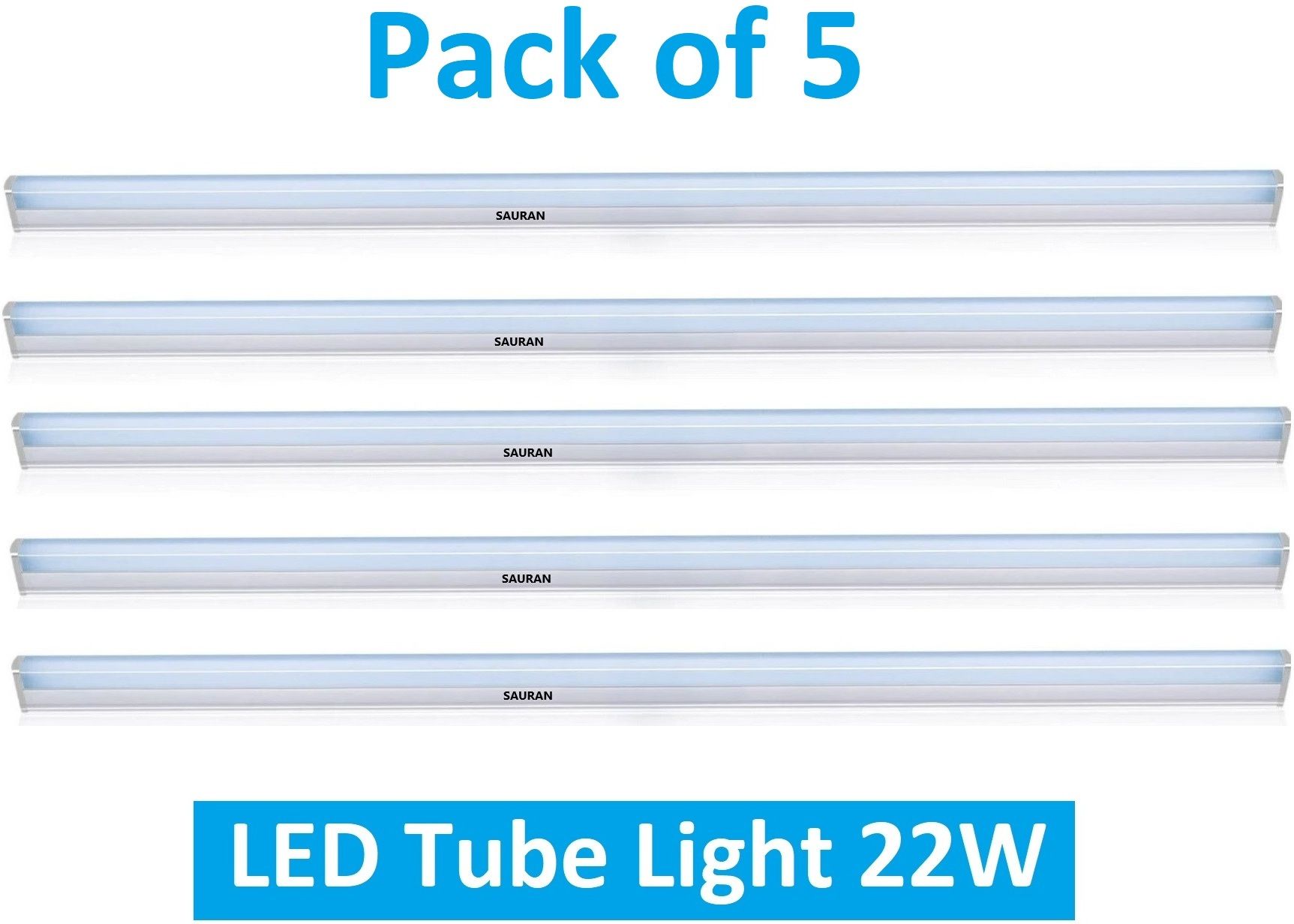 Pack of 5 LED Tube Light 22W L017 LTL7.3 22 W 6 cm Tube Light-image-39