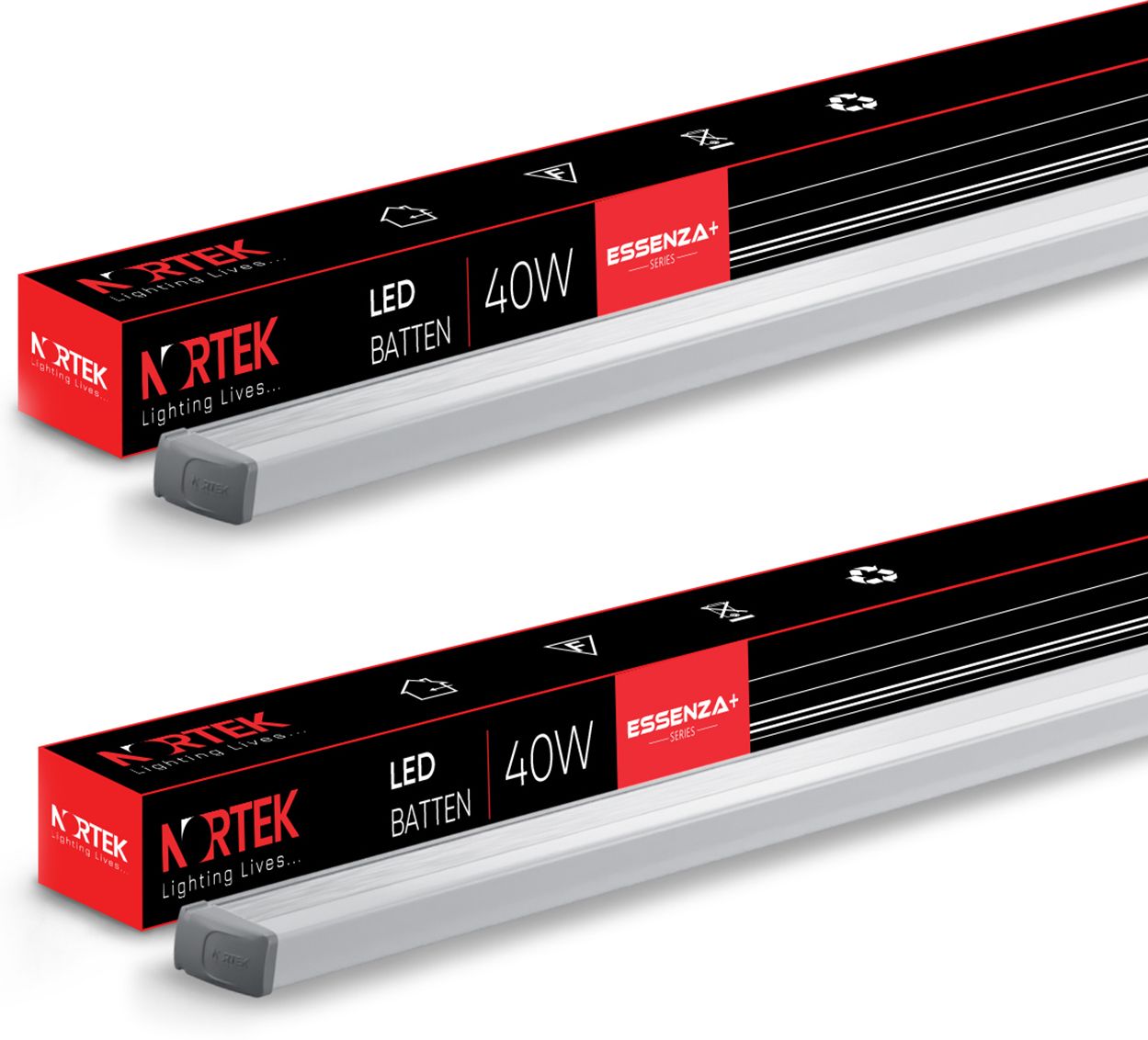 Essenza + 40 Watt Led Tube Light Cool White Pack of 2 40 W 50 cm Tube Light-image-43