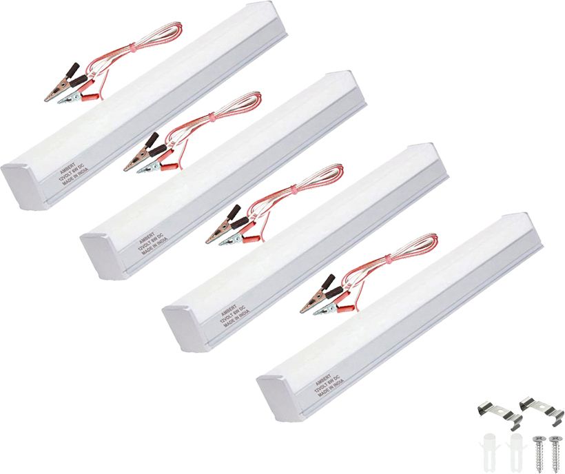 Ambert 12Volt DC LED Tube Light Solar & Battery Compatible(Home, RV, Outdoor) 6 W 28 cm Tube Light-picture-8