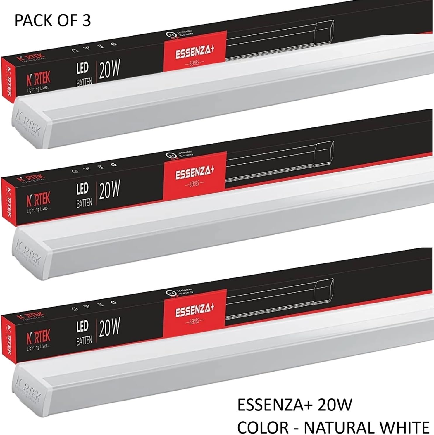 Essenza+ 20W Led Tubelight for Living Room Bedroom Office Cost-Saving Led Light 20 W 100 cm Tube Light-image-13
