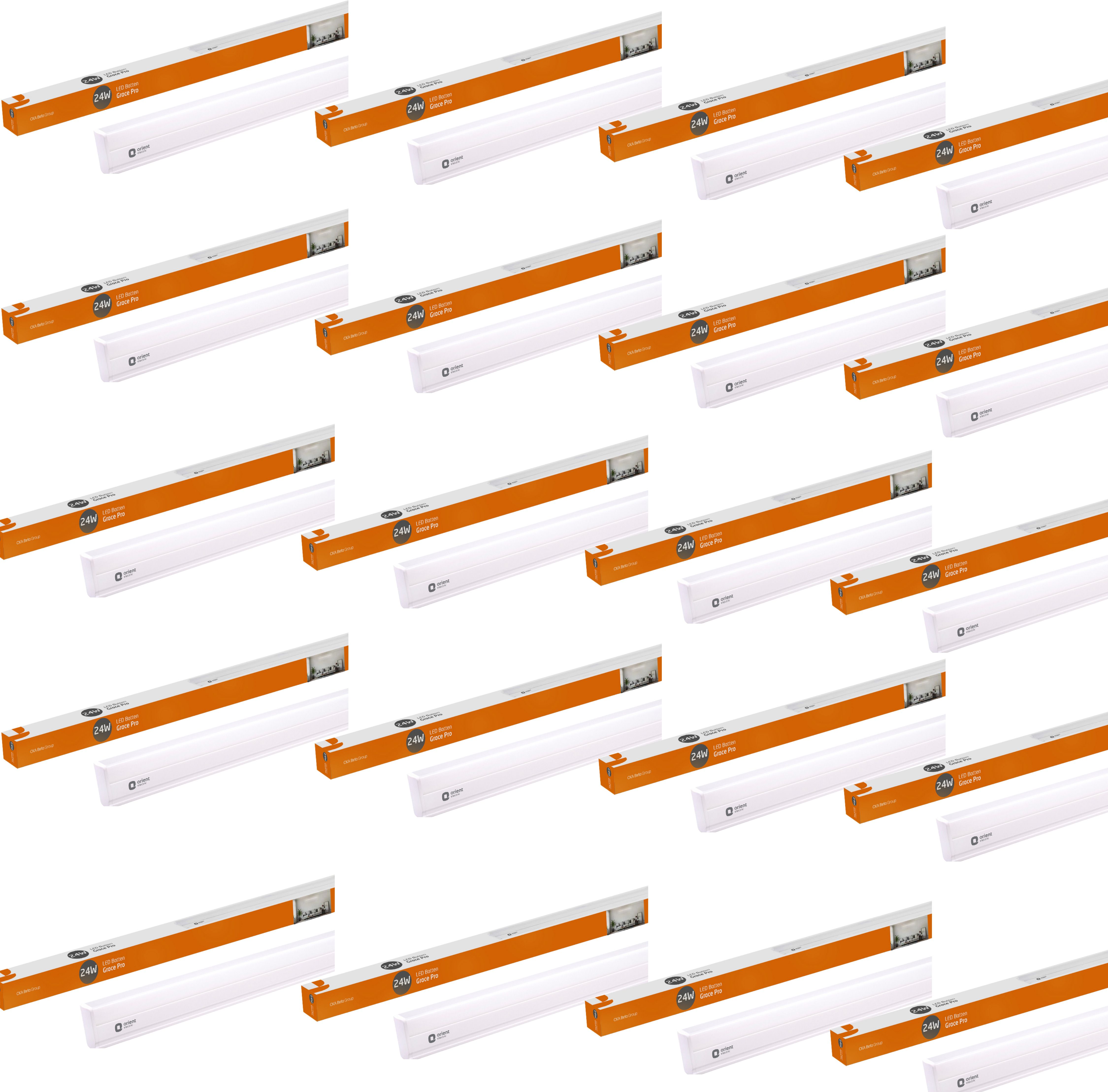 orient electric Grace Pro 6500K Square 24W Batten,Highly Efficient & Surge Protection,Pack of 20 24 W 110 cm Tube Light-picture-26
